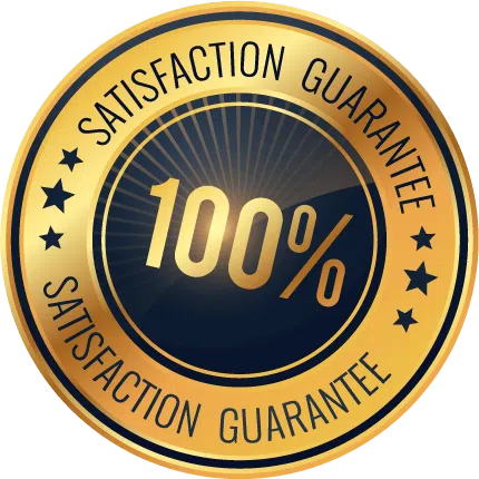 100% satisfaction guarantee